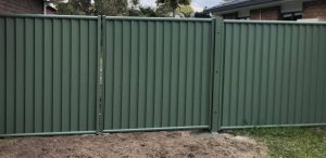 Green Colorbond Fence